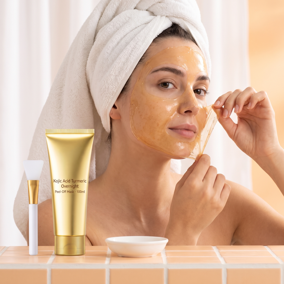 Peel-off overnight glow mask