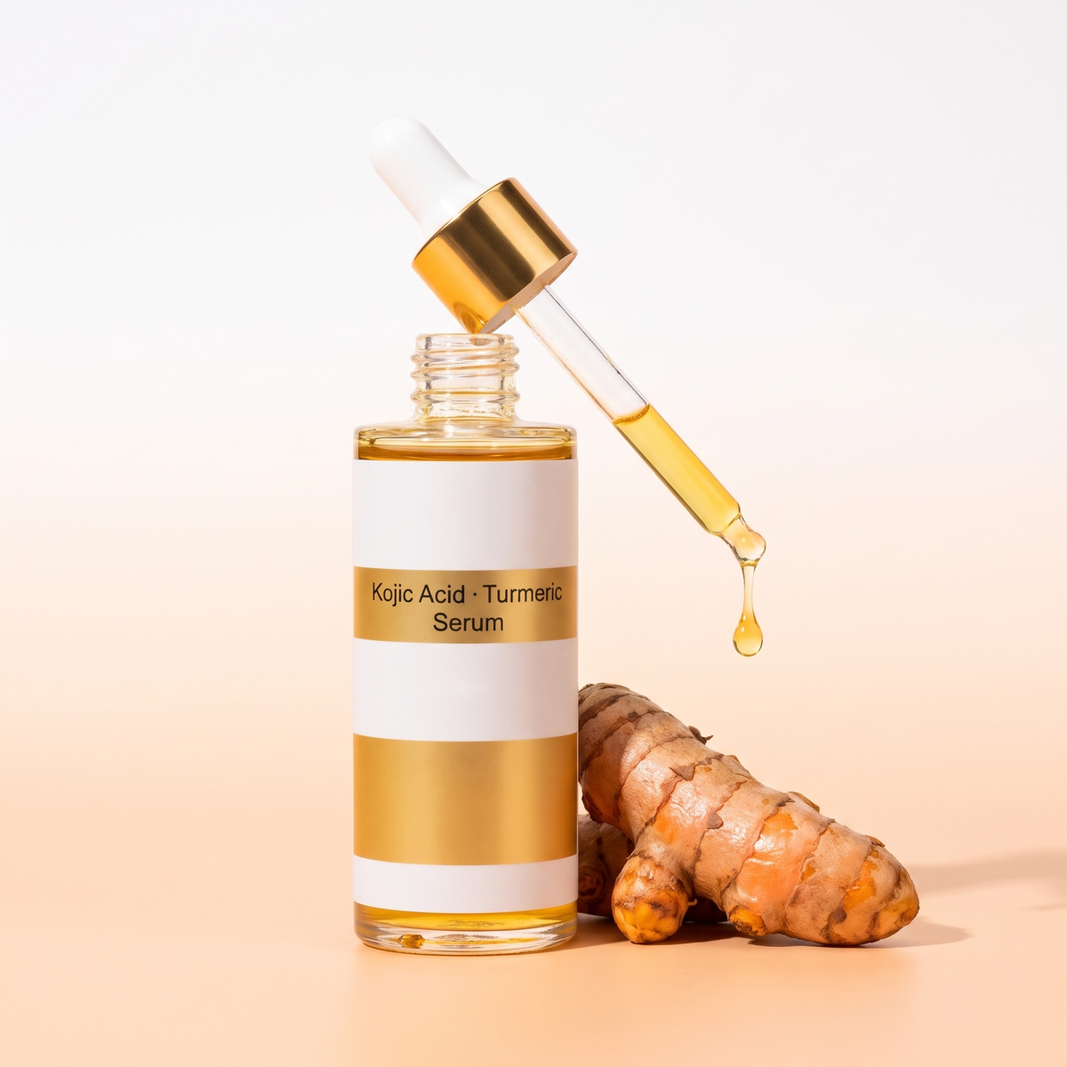 Kojic acid serum bottle